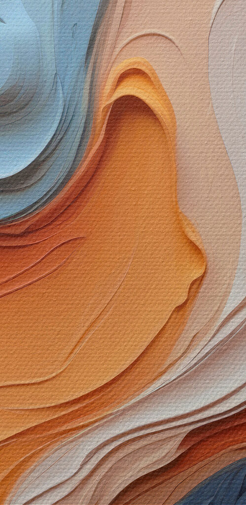 Colorful swirls of paint