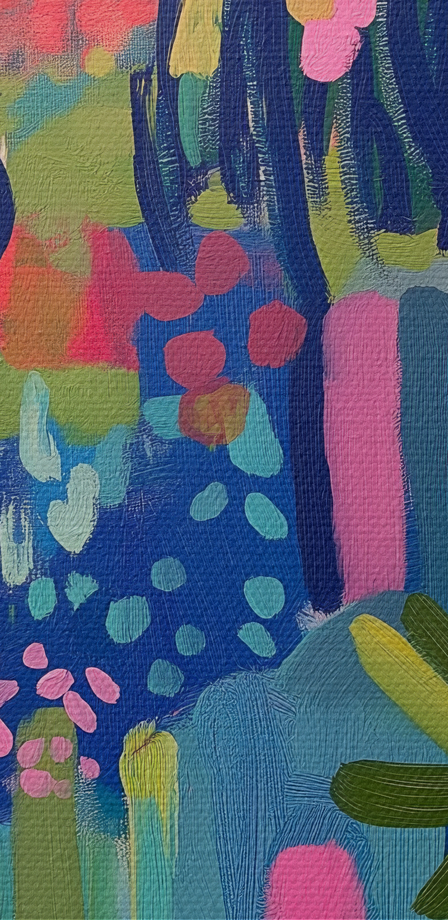 Peinture colorée de fleurs et de plantes Peinture colorée de fleurs et de plantes