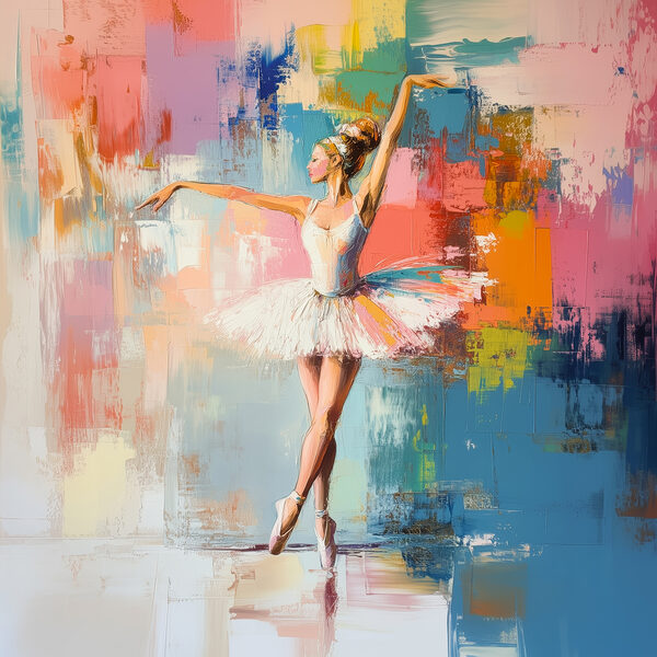 Femme en tutu dansant Femme en tutu dansant