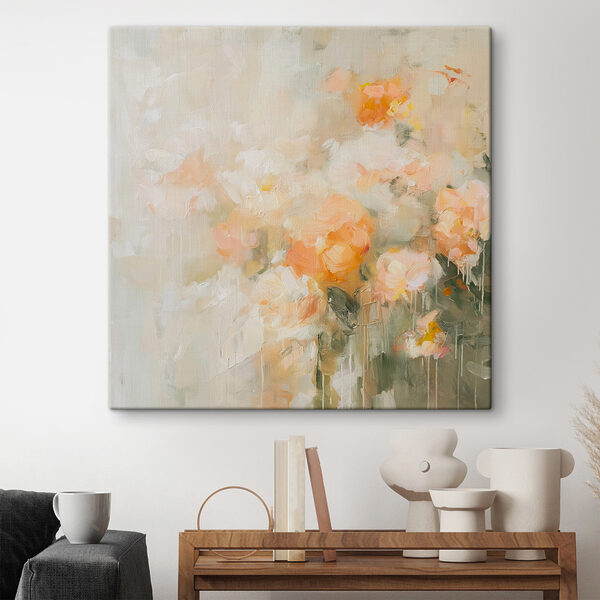 Peinture de fleurs sur une surface blanche Peinture de fleurs sur une surface blanche