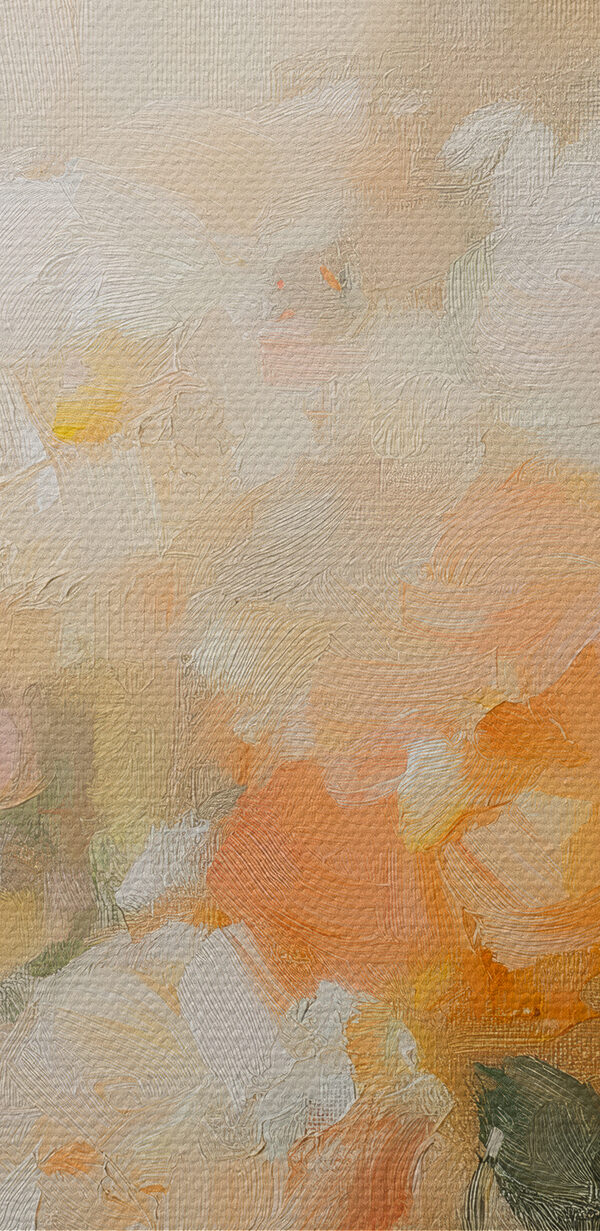 Peinture de fleurs sur une surface blanche Peinture de fleurs sur une surface blanche