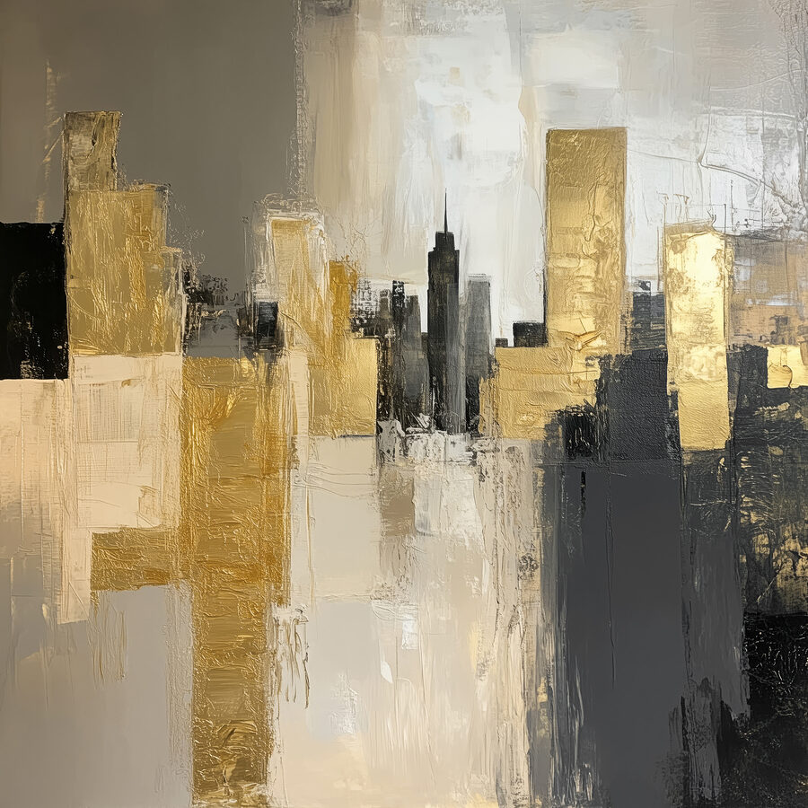 Peinture d'un horizon urbain Peinture d'un horizon urbain
