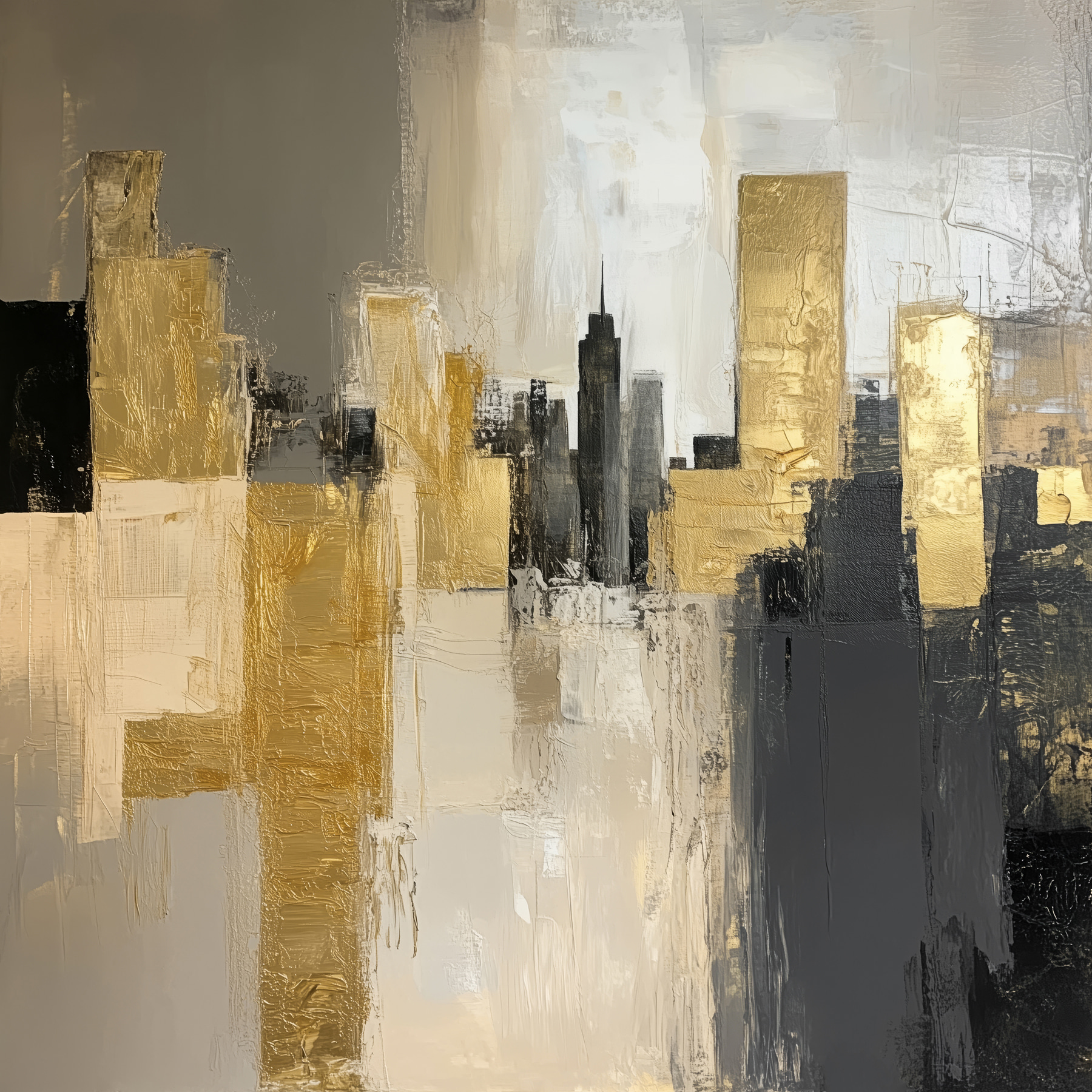 s40831p - Peinture d'un horizon urbain - tegory