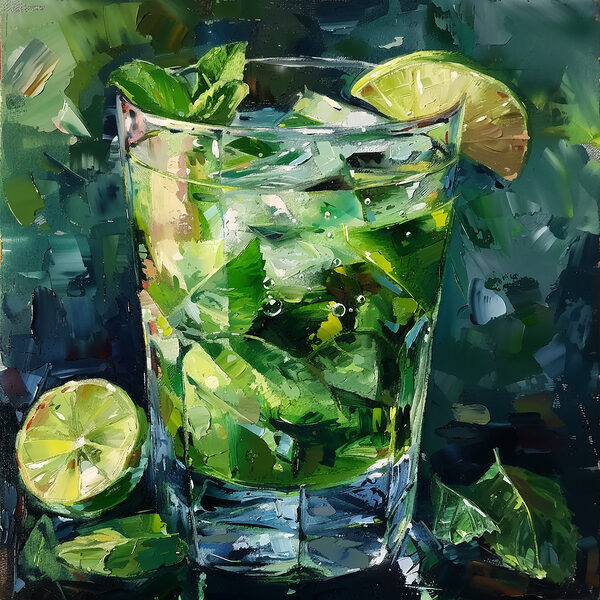 Verre de glace et citrons verts Verre de glace et citrons verts