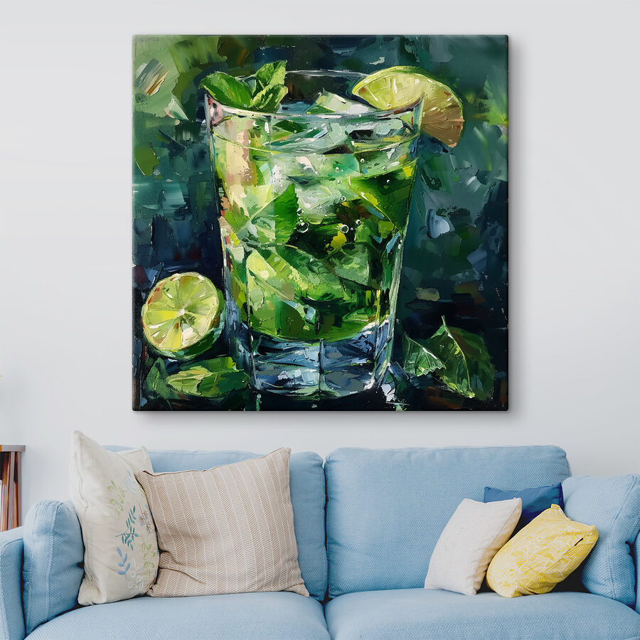 Verre de glace et citrons verts