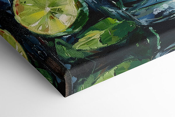 Verre de glace et citrons verts Verre de glace et citrons verts