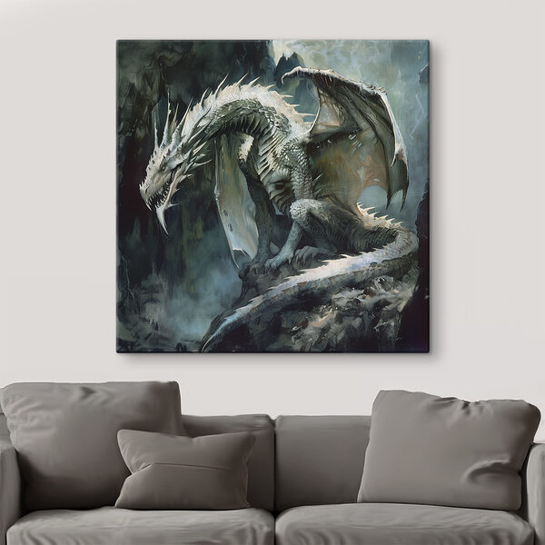 Dragon assis sur un rocher Dragon assis sur un rocher