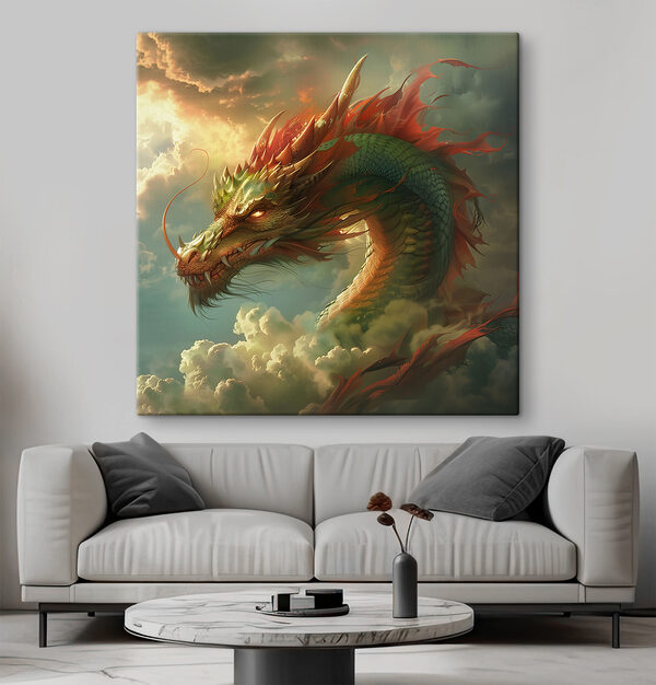 Dragon dans les nuages Dragon dans les nuages
