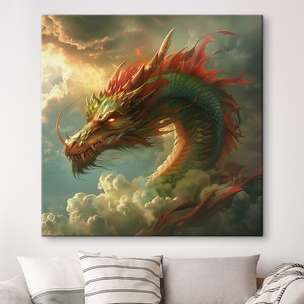 Dragon dans les nuages Dragon dans les nuages