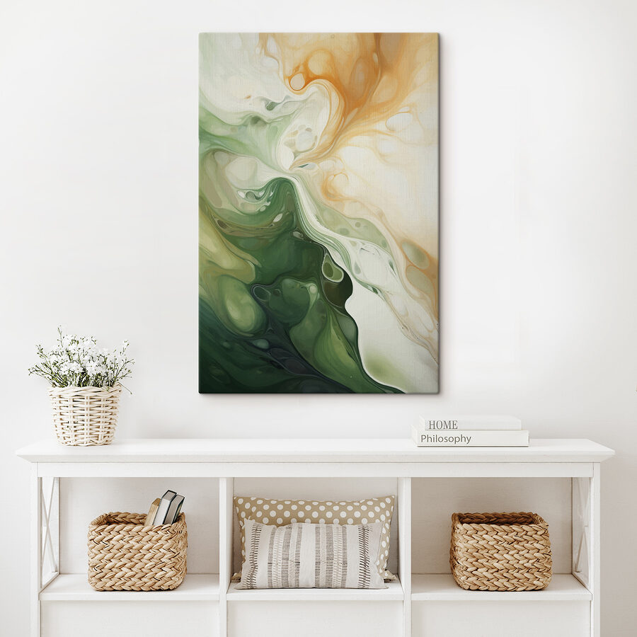 Gros plan sur une peinture Gros plan sur une peinture