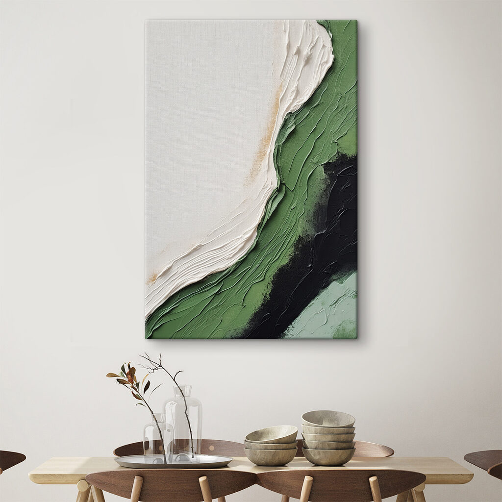 Close up of a painting