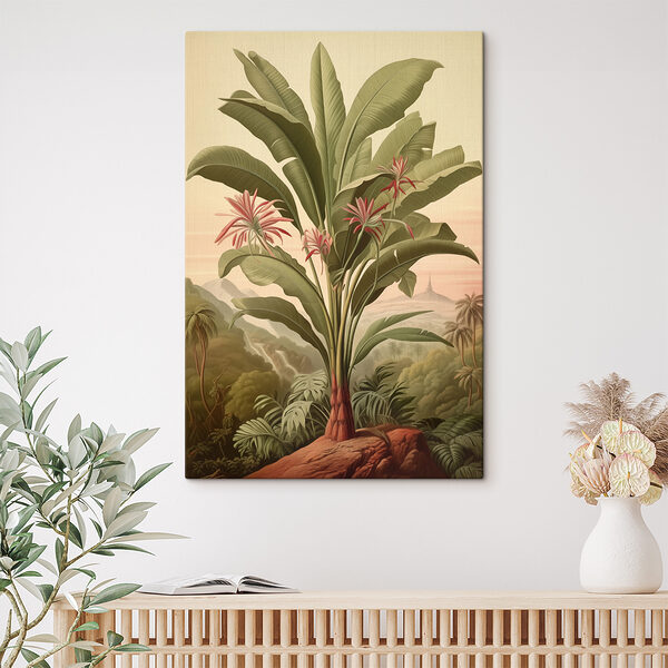Grande plante avec des fleurs et des feuilles Grande plante avec des fleurs et des feuilles
