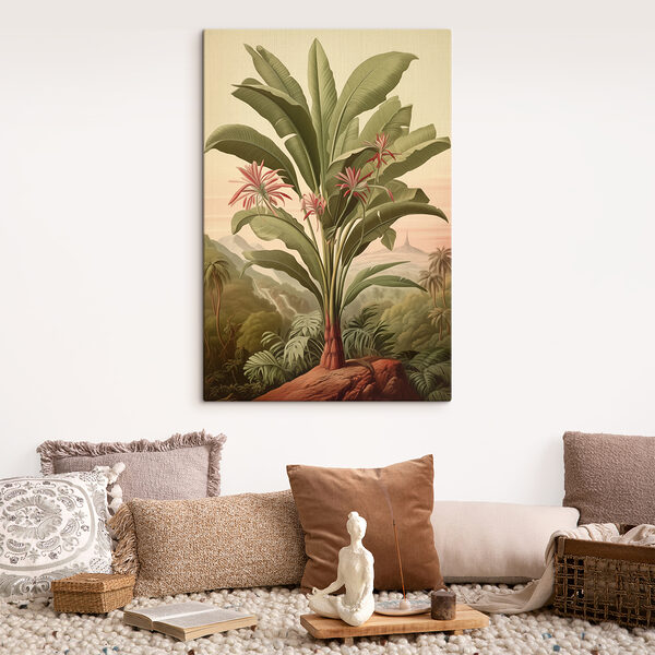 Grande plante avec des fleurs et des feuilles Grande plante avec des fleurs et des feuilles