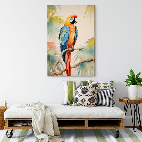 Oiseau coloré sur une branche Oiseau coloré sur une branche
