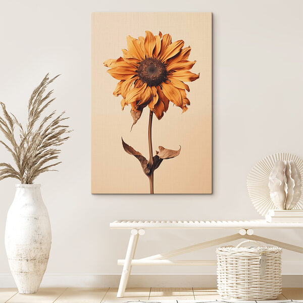 Tournesol avec un centre brun Tournesol avec un centre brun