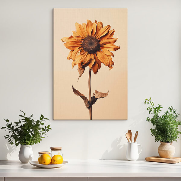 Tournesol avec un centre brun Tournesol avec un centre brun