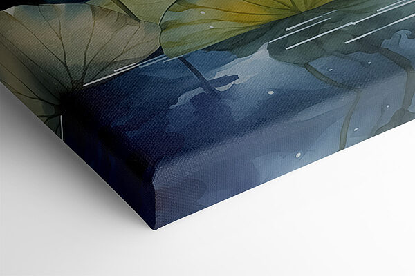 Peinture d'une fleur et de feuilles Peinture d'une fleur et de feuilles