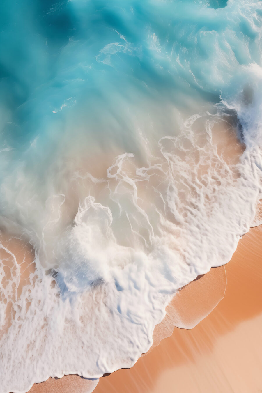 Vagues s'écrasant sur une plage Vagues s'écrasant sur une plage