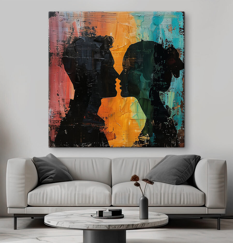Homme et femme s'embrassant Homme et femme s'embrassant