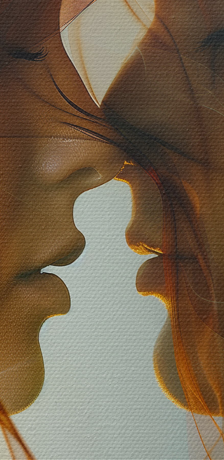 Homme et femme avec de la fumée