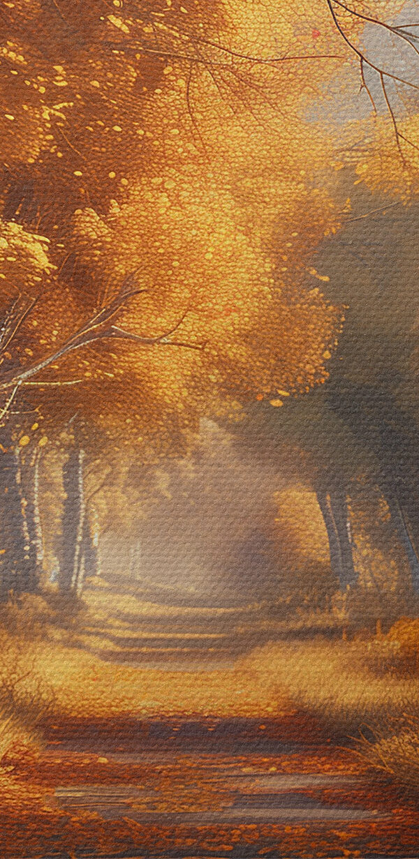 Chemin avec des feuilles d'oranger Chemin avec des feuilles d'oranger
