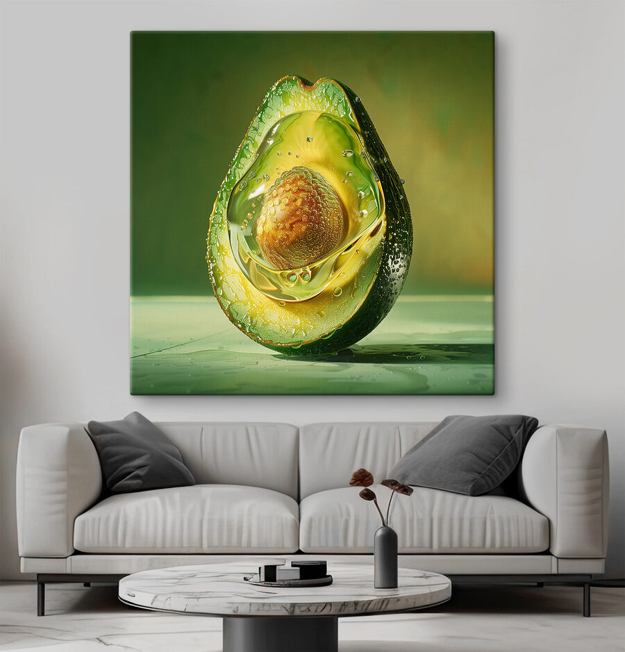 Avocat coupé en deux