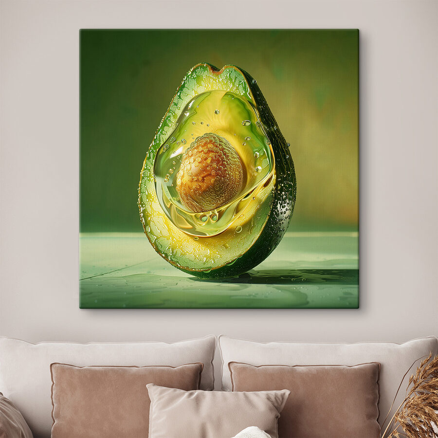 Avocat coupé en deux