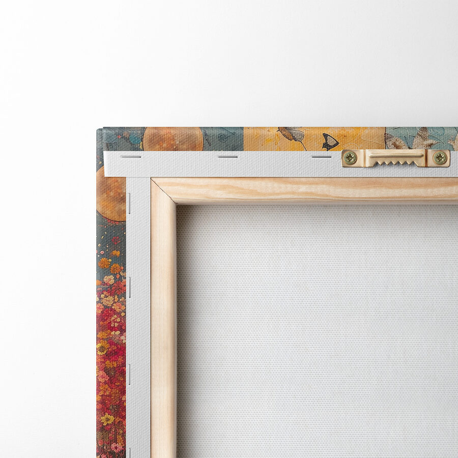 Tableaux Peinture d'un arbre avec différentes couleurs d'arbres et d'oiseaux – Image 5