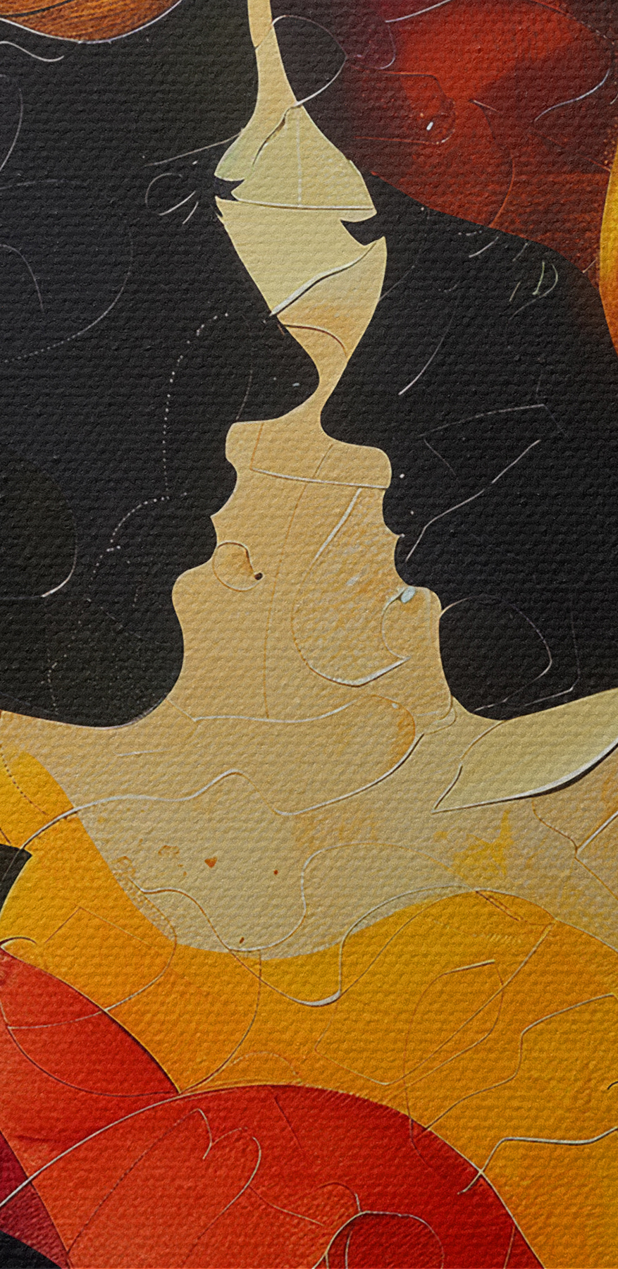 Homme et femme se regardant l'un l'autre