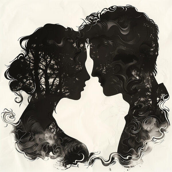 Homme et femme face à face Homme et femme face à face