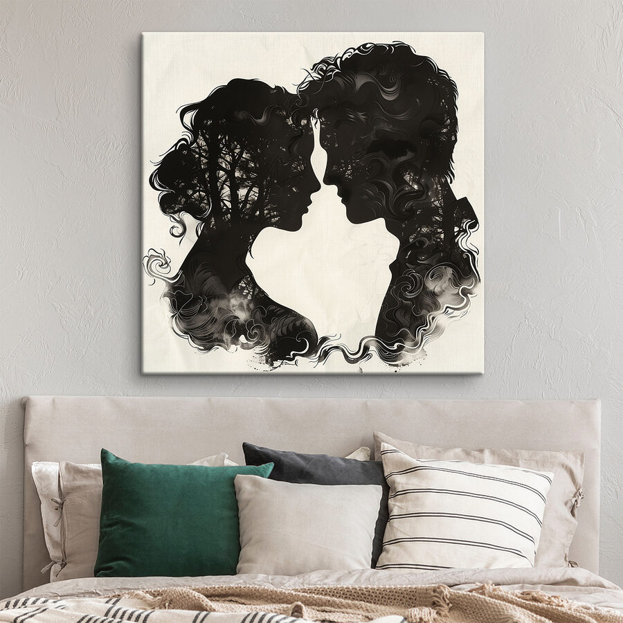 Homme et femme face à face Homme et femme face à face