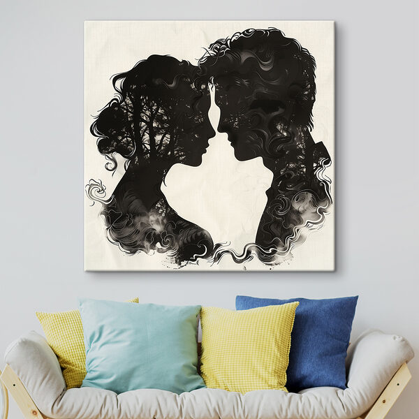 Homme et femme face à face Homme et femme face à face