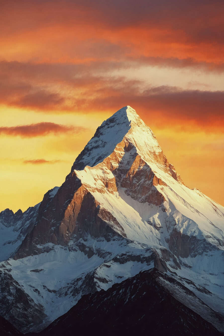 Montagne enneigée