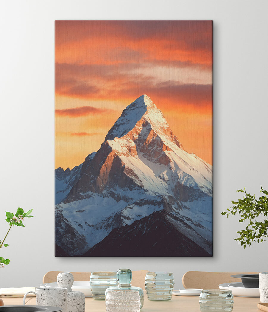 Montagne enneigée