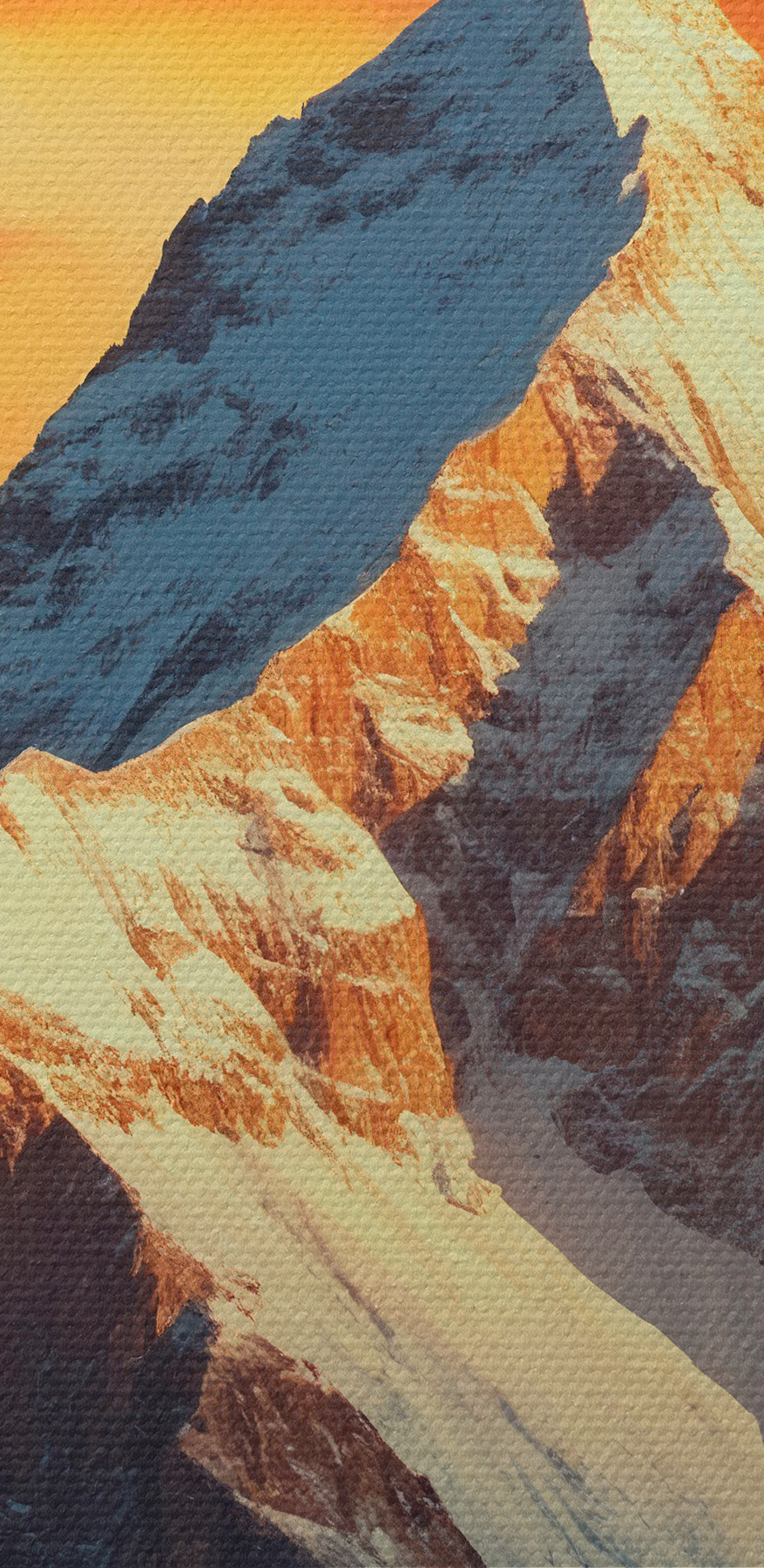 Montagne enneigée