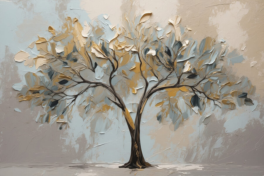Peinture d'un arbre