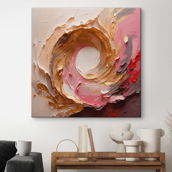 Tourbillon de peinture sur un mur Tourbillon de peinture sur un mur
