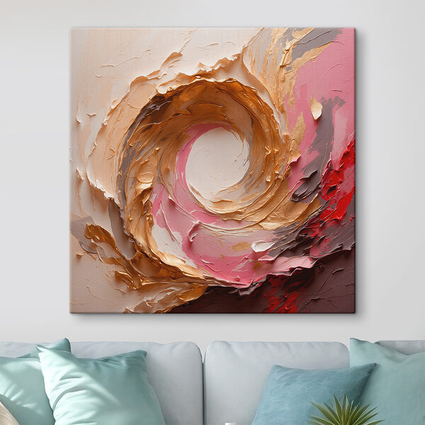 Tourbillon de peinture sur un mur Tourbillon de peinture sur un mur