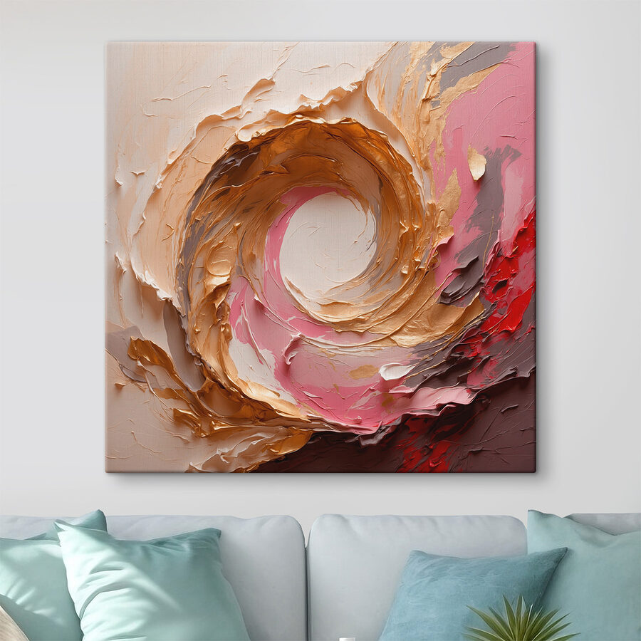 Tourbillon de peinture sur un mur