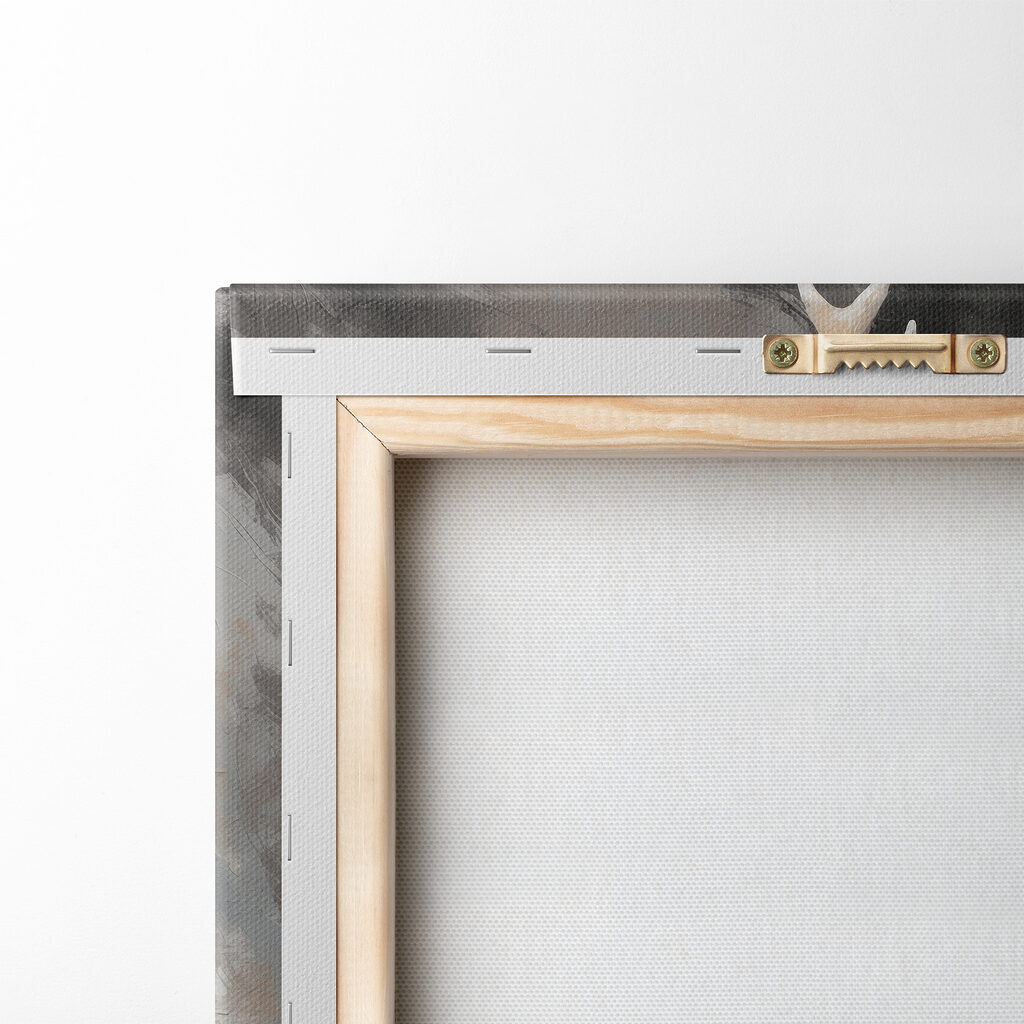 Deer with antlers looking at the camera