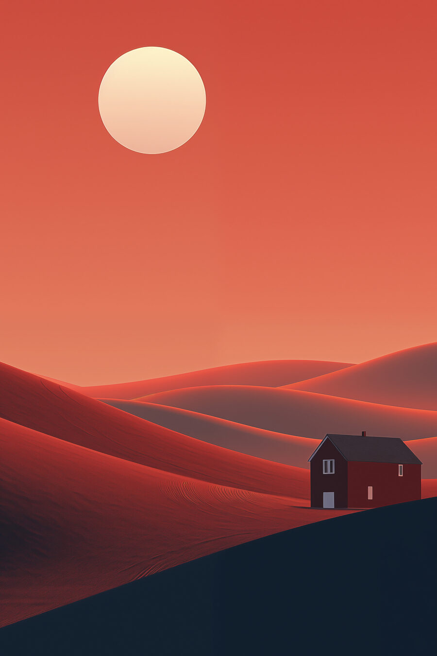 Maison dans le désert