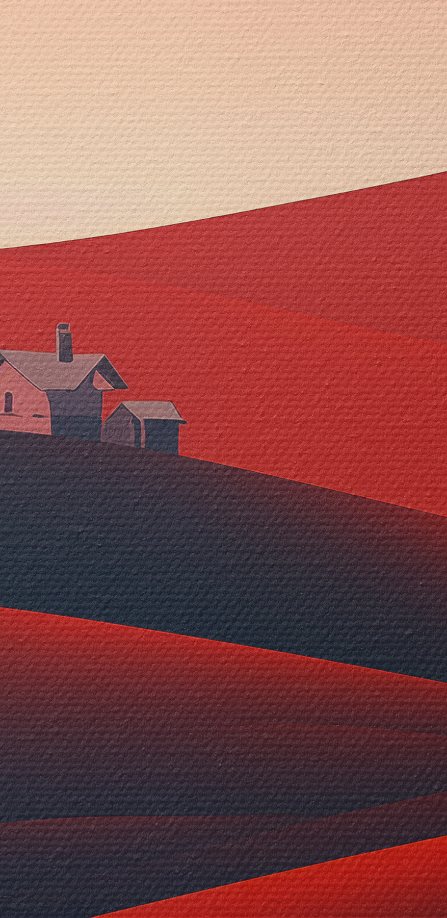 Maison sur une colline