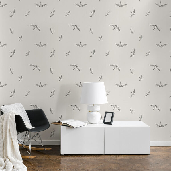 Motif d'oiseaux sur fond blanc Motif d'oiseaux sur fond blanc