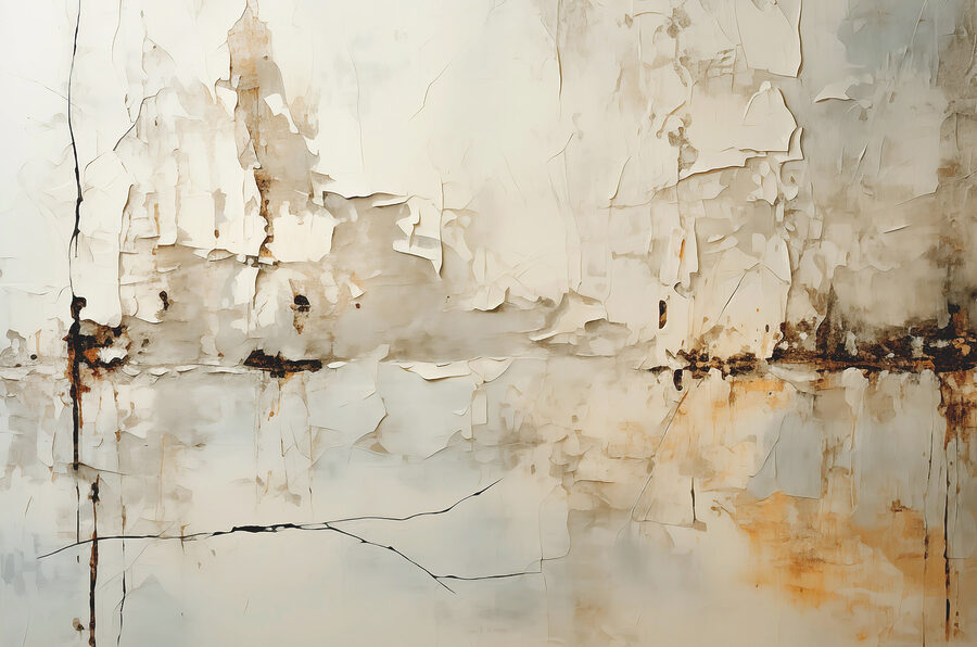 Mur blanc avec peinture écaillée Mur blanc avec peinture écaillée