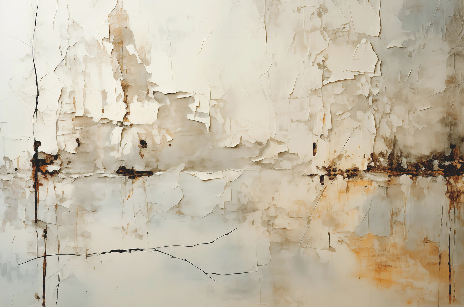 White wall with peeling paint White wall with peeling paint