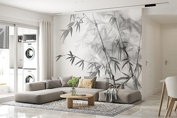 Feuilles de bambou sur une branche Feuilles de bambou sur une branche