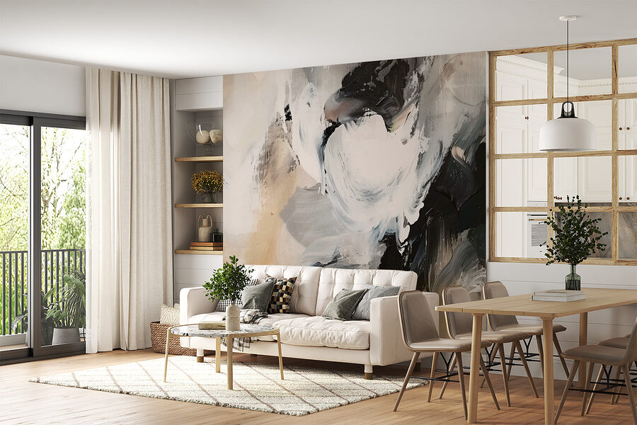 Gros plan sur une peinture