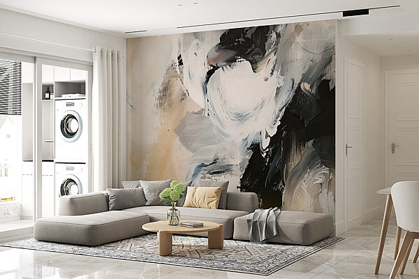 Gros plan sur une peinture Gros plan sur une peinture