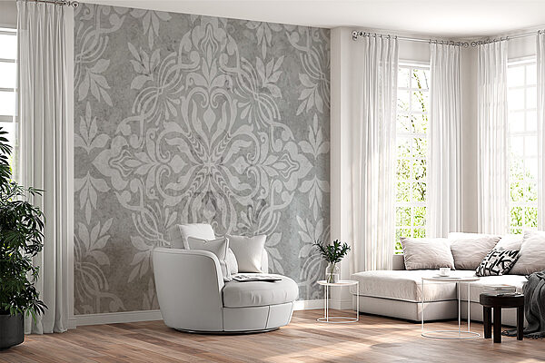 Papier peint gris et blanc Papier peint gris et blanc