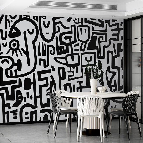 Motif noir et blanc Motif noir et blanc